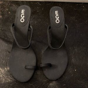 Brand New Black Strappy Toe Heels